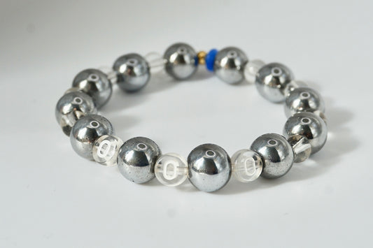 Out of Office (OOO) Hematite Stretch Bracelet