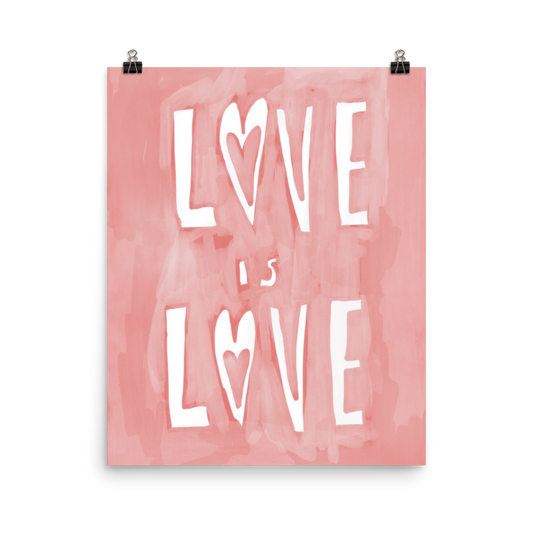 LOVE IS LOVE PINK